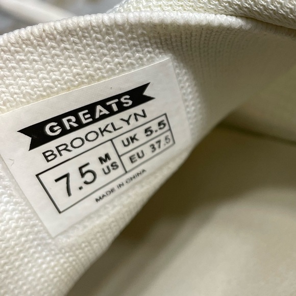 Greats The Royale Knit 2.0 in White/Gray Women’s 7.5 - Picture 5 of 14